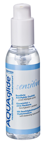 Aquaglide SENSITIVE, veebaasiline geel tundlikule nahale, 125ml pumppudel