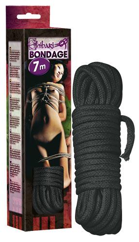 Bondage rope 7m black