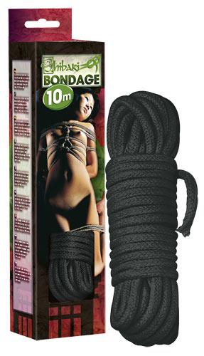 Bondage rope 10m black