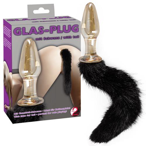 "Glass Plug with Tail", klaasdildo sabaga