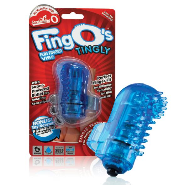 THE SCREAMING O - THE FINGO TINGLY BLUE, sinine näpuvibraator