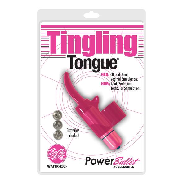 "Tingling Tongue", keelekujuline näpuvibraator, roosa