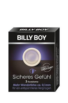 BILLY BOY Sicheres Gefühl , eriti õhukesed kondoomid, 3tk
