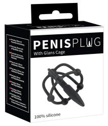 Penis Plug with Glans Cage, peenisepuur, dilaator