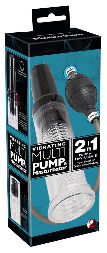 Vibrating Multi Pump & Masturbator, vaakumpump/masturbaator