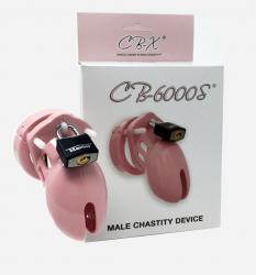 Male Chastity CB-6000S pink, roosa peeniselukk