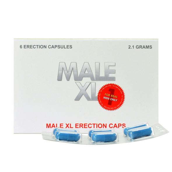 MALE XL - ERECTION CAPS, toetav toidulisand meestele, 6 kapslit