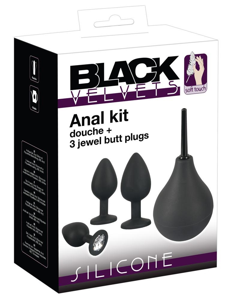 Black Velvet Anal Kit, must anaalkomplekt