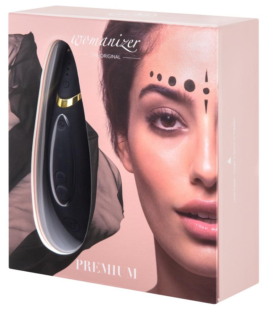 Womanizer Premium , naiste kliitorivibraator, must