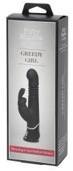 "50 Shades of Grey"-Greedy Girl Thrusting G-Spot Rabbit Vibrator, painduva peaga jänkuvibraator