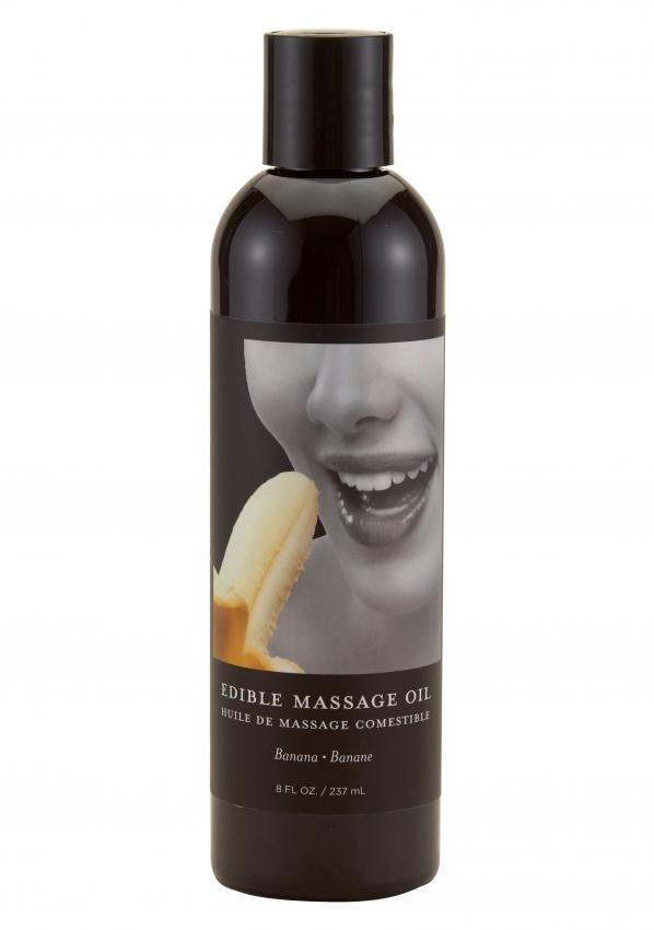 Banana Edible Massage Oil -, söödav massaažiõli- magus BANAAN,  8oz / 237ml
