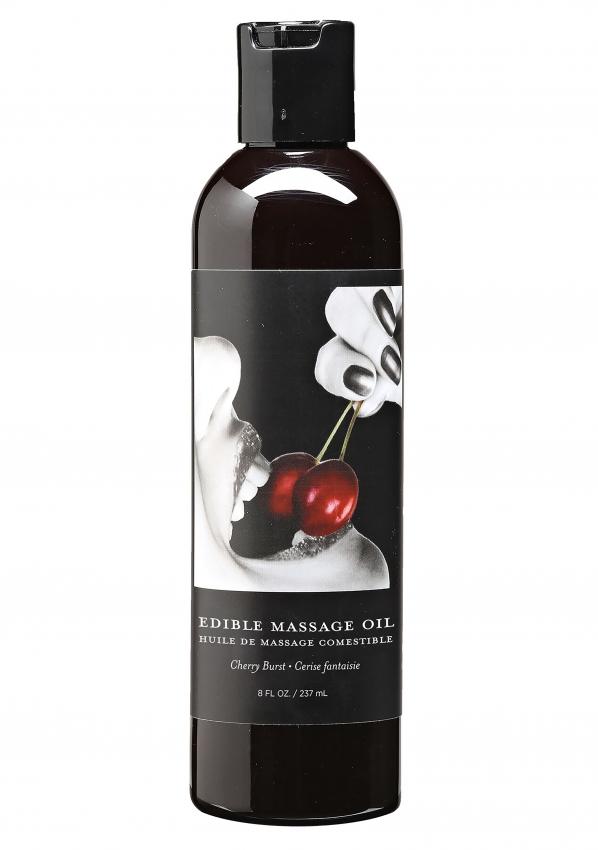 Cherry Edible Massage Oil - söödav massaažiõli - küps kirss,  8oz / 237ml