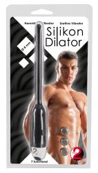 Dilator, vibratsiooniga sirge dilaator meestele, must