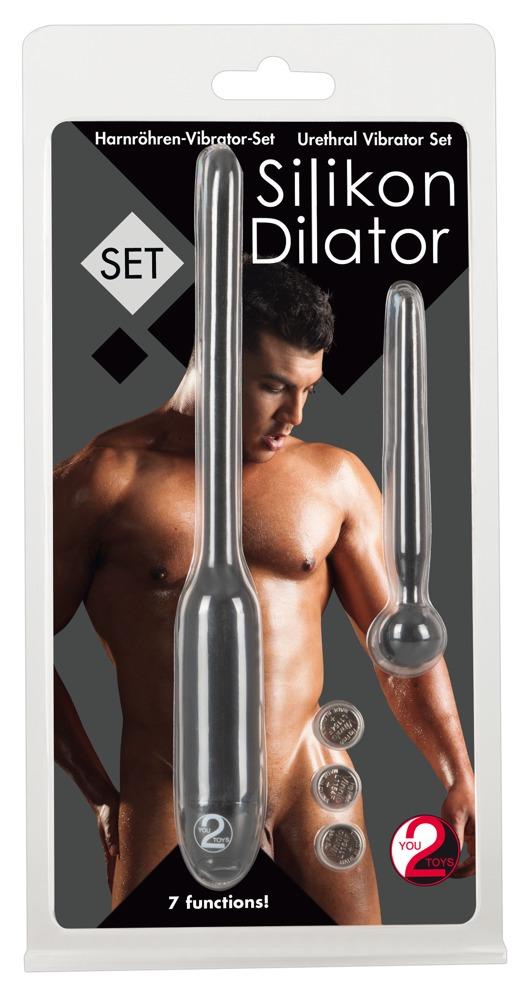 Silicone Dilator, vibratsiooniga dilaator ja dildo, must
