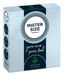 Mister Size 47 mm, kõige väiksemad kondoomid, 3tk
