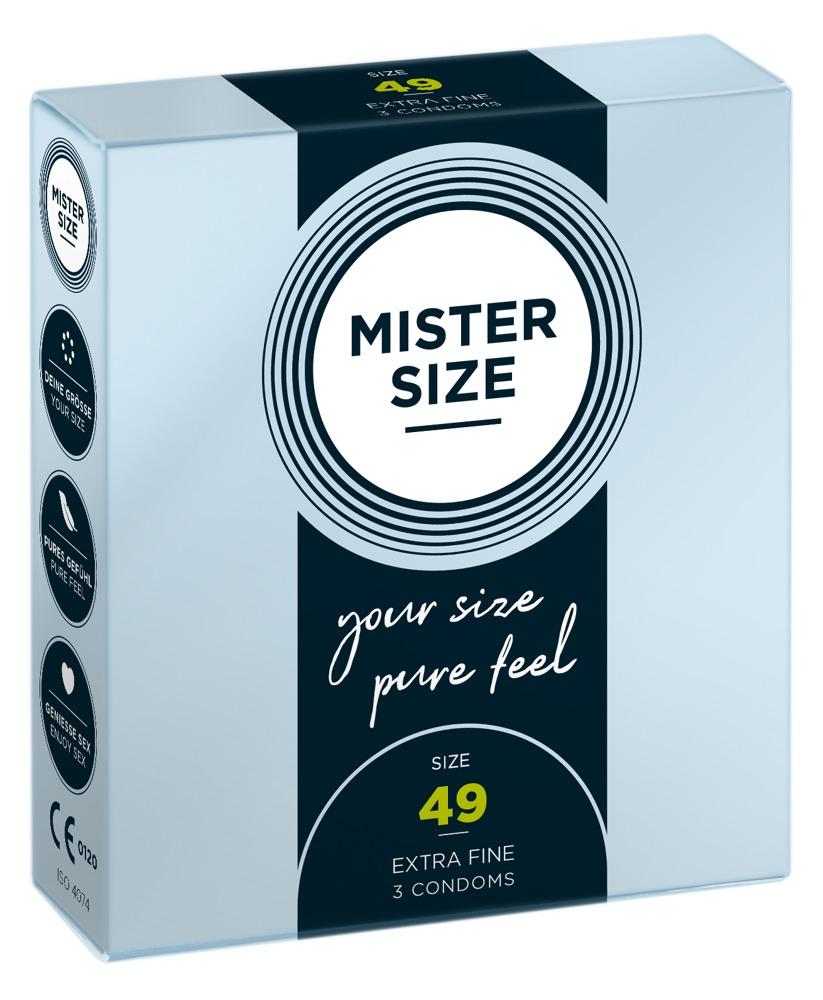 Mister Size 49 mm, väikesemõõdulised kondoomid, 3tk