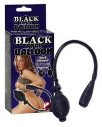 Black Anal Balloon, anaalplug pumbatav