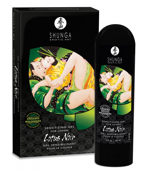 SHUNGA Lotus Noir Sensitizing Cream, stimuleeriv sensatsioonikreem Teile mõlemale, 60ml 