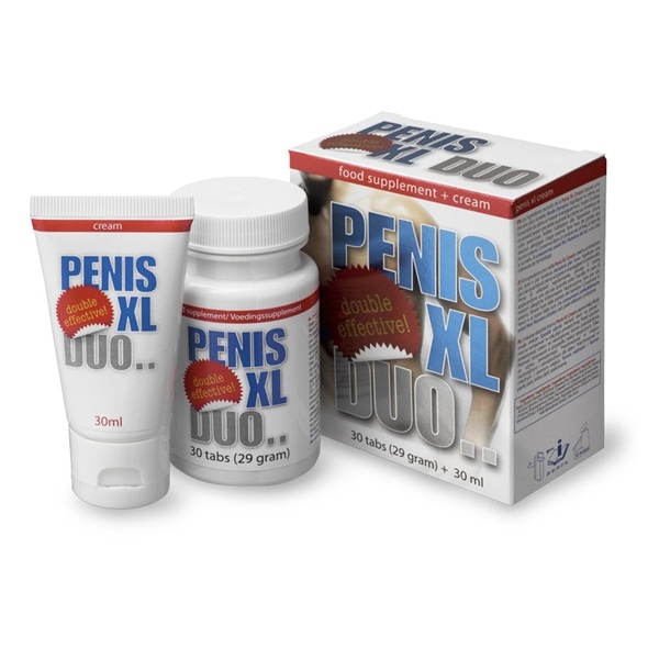PENIS XL DUO PACK, võimekust parandav komplekt meestele, kreem+ toidulisand