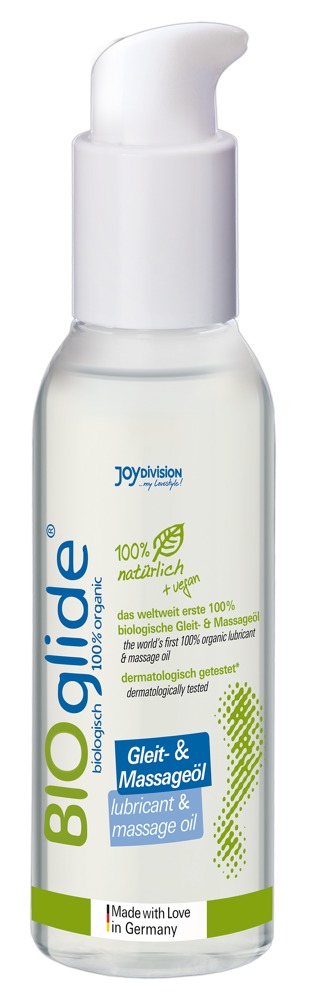 BIOglide lubricant & massage oil, 2in1, libesti+massaaz pumppudelis, 125ml