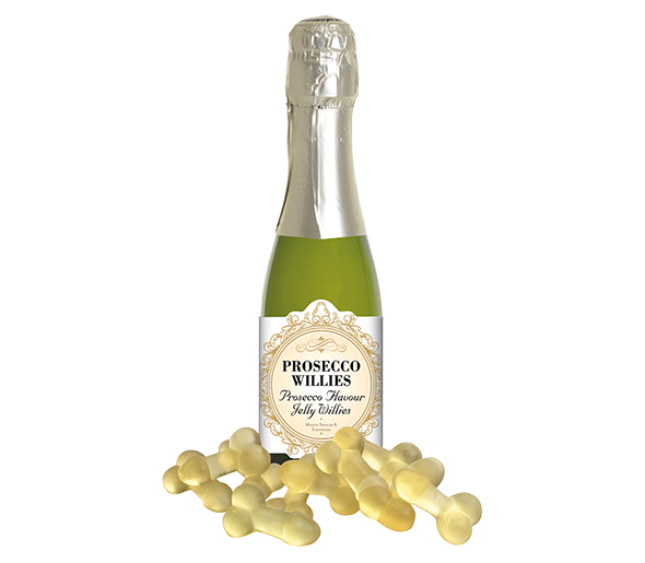 PROSECCO FLAVOURED JELLY WILLIES kummikommid prosecco maitselised