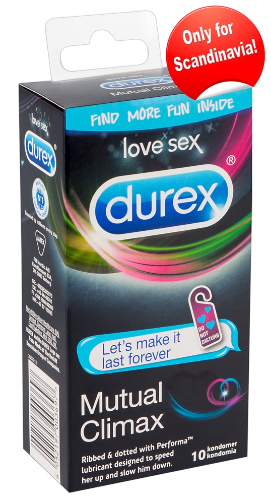 DUREX: Mutual Climax 10, stimuleerivad kondoomid, 10tk