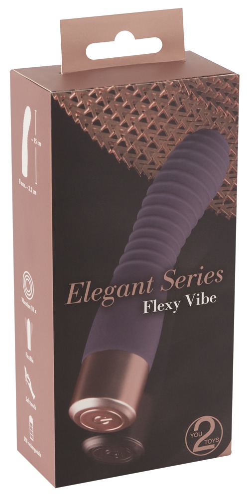 Elegant Flexy Vibe by You2Toys, elegantne ja painduv G-punkti vibraator, 10 programmi, USB