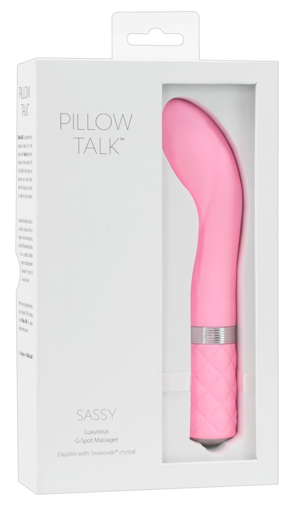 Pillow Talk Sassy, beebiroosa G-punkti vibraator, USB