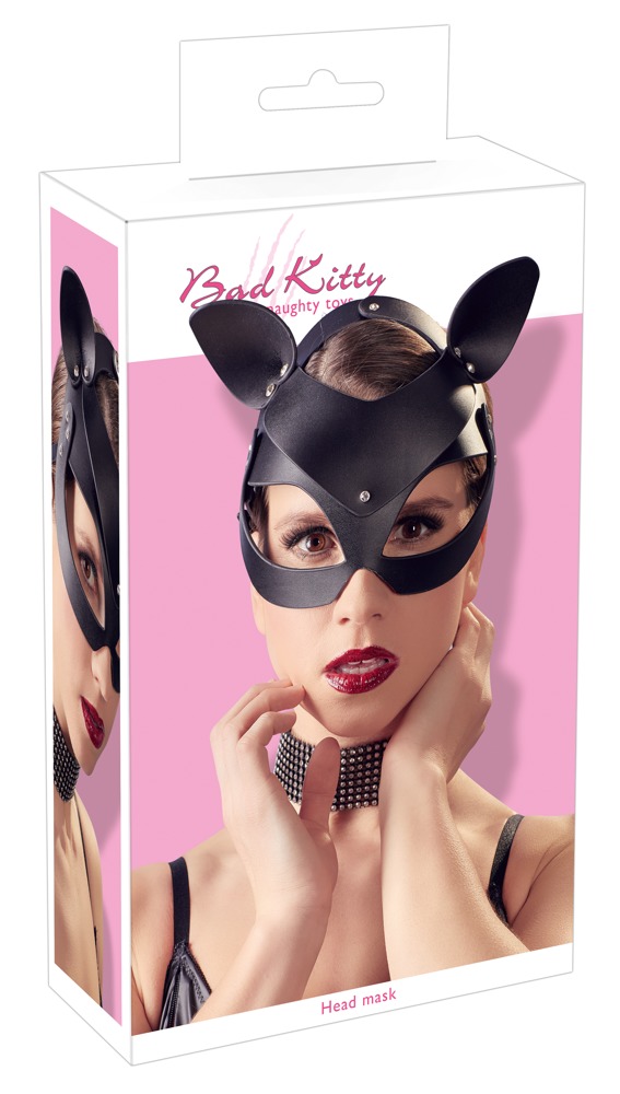 Bad Kitty Cat Mask Rhinestones, kassimask kivikestega