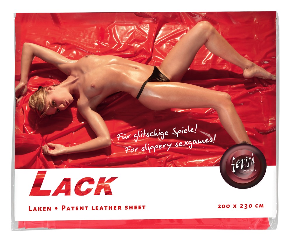 Fetish Vinyl Sheet, lina fetish-mängudele, punane, 2m x 2,3m