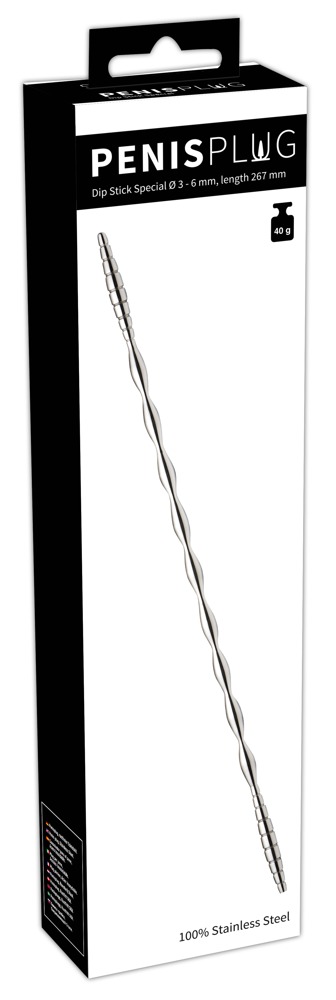 Dip Stick Special Ø 3 - 6 mm, sümeetriline dilaator meestele